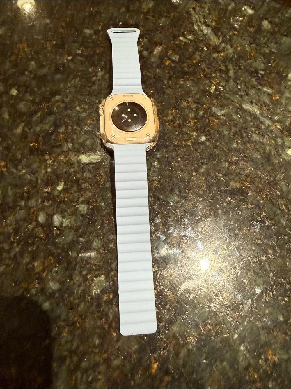 White Leather-Style Magnetic Watch Band for Smartwatches